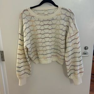 Debut pointelle sweater
